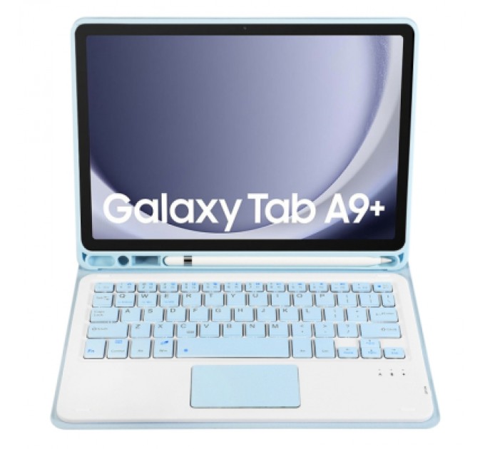 BeCover Чохол до планшета BeCover Keyboard+TouchPad Samsung Tab A9 Plus SM-X210/SM-X215/SM-X216 11.0" Light Blue (712414)