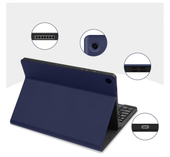 BeCover Чохол до планшета BeCover Keyboard+TouchPad Samsung Tab S6 Lite 10.4 P610/P613/P615/P619 Deep Blue (712362)