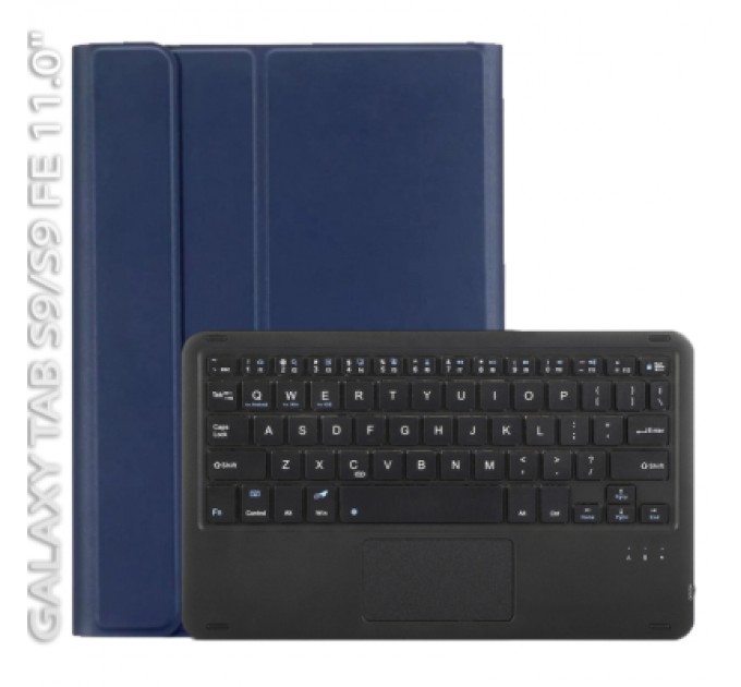 BeCover Чохол до планшета BeCover Keyboard+TouchPad Samsung Tab S9 (SM-X710/SM-X716)/S9 FE (SM-X510/SM-X516B) 11.0" Deep Blue (712418)