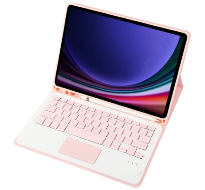 BeCover Чохол до планшета BeCover Keyboard+TouchPad Samsung Tab S9 (SM-X710/SM-X716)/S9 FE (SM-X510/SM-X516B) 11.0" Pink (712421)