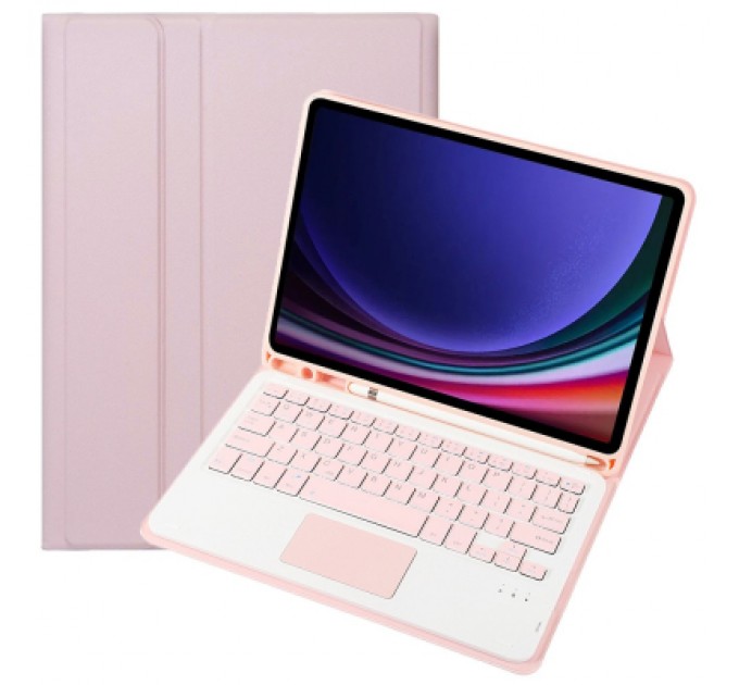 BeCover Чохол до планшета BeCover Keyboard+TouchPad Samsung Tab S9 (SM-X710/SM-X716)/S9 FE (SM-X510/SM-X516B) 11.0" Pink (712421)