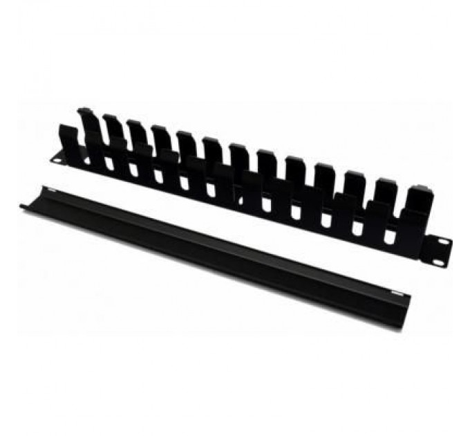 Hypernet Кабельний організатор Hypernet 19" 1U с крышкой для шкафа или стойки, металл (CM-1U)