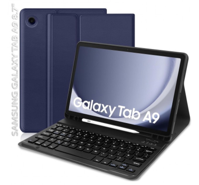 BeCover Чохол до планшета BeCover Keyboard Samsung Tab A9 SM-X115 8.7" Deep Blue (712356)
