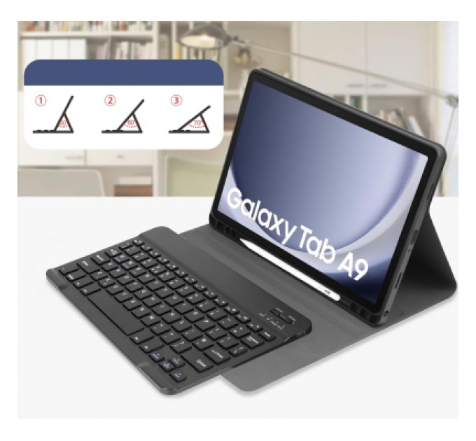 BeCover Чохол до планшета BeCover Keyboard Samsung Tab A9 SM-X115 8.7" Deep Blue (712356)