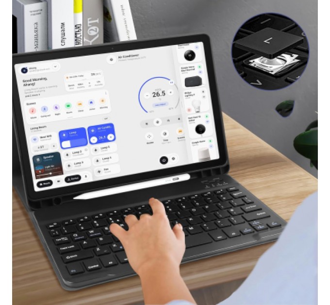 BeCover Чохол до планшета BeCover Keyboard Samsung Tab A9 SM-X115 8.7" Deep Blue (712356)