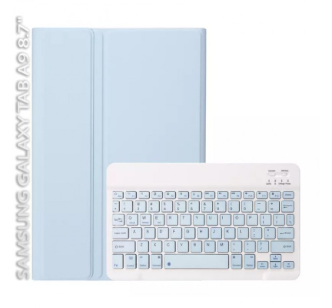 BeCover Чохол до планшета BeCover Keyboard Samsung Tab A9 SM-X115 8.7" Light Blue (712358)