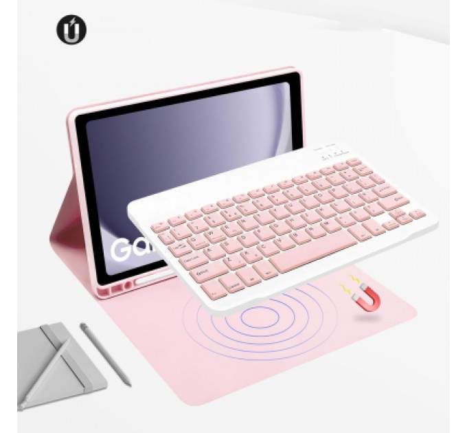 BeCover Чохол до планшета BeCover Keyboard Samsung Tab A9 SM-X115 8.7" Pink (712359)