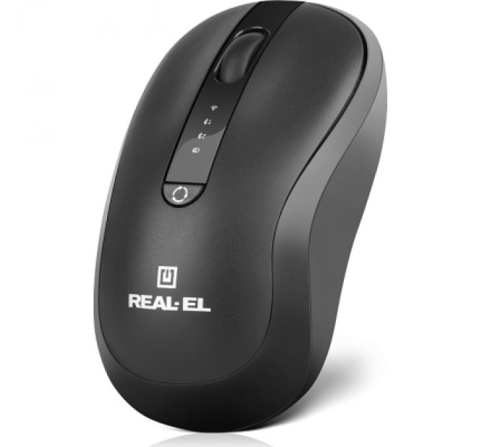 REAL-EL Мишка REAL-EL RM-450W Wireless/Bluetooth Black/Gray (EL123200046)
