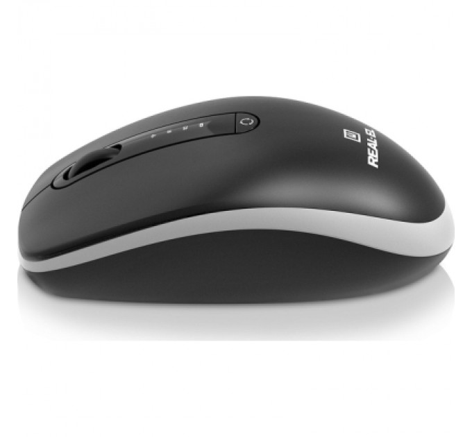 REAL-EL Мишка REAL-EL RM-455W Wireless/Bluetooth Black/Gray (EL123200047)