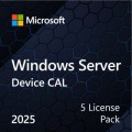 Microsoft ПЗ для сервера Microsoft Windows Server 2025 CAL 5 Device англ, ОЕМ без носія (EP2-25243)
