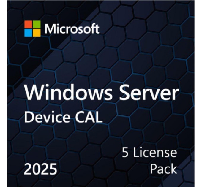 Microsoft ПЗ для сервера Microsoft Windows Server 2025 CAL 5 Device англ, ОЕМ без носія (EP2-25243)