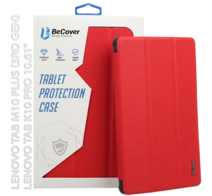 BeCover Чохол до планшета BeCover Flexible TPU Mate Lenovo Tab M10 Plus TB-125F (3rd Gen)/K10 Pro TB-226 10.61" Red (712526)