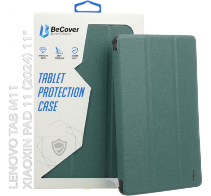 BeCover Чохол до планшета BeCover Soft Edge Lenovo Tab M11 (2024) TB-TB330FU/Xiaoxin Pad 11 (2024) 11" Dark Green (712540)
