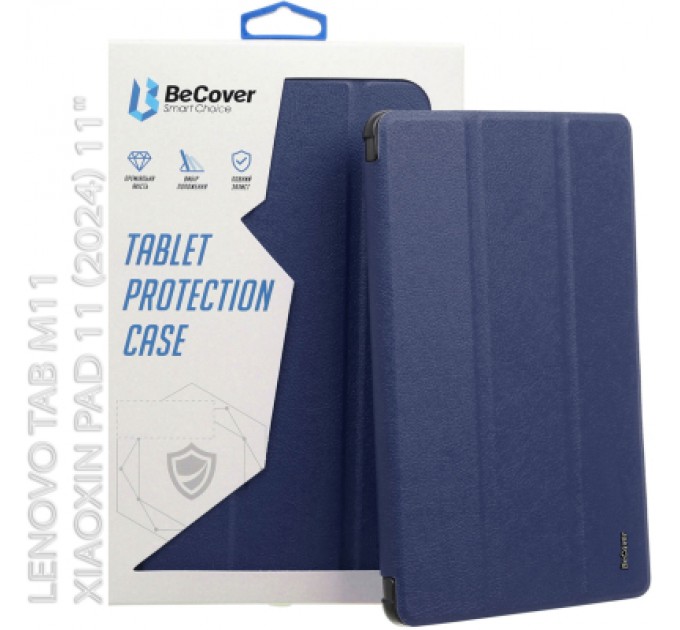 BeCover Чохол до планшета BeCover Soft Edge Lenovo Tab M11 (2024) TB-TB330FU/Xiaoxin Pad 11 (2024) 11" Deep Blue (712539)