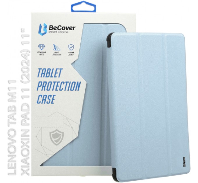 BeCover Чохол до планшета BeCover Soft Edge Lenovo Tab M11 (2024) TB-TB330FU/Xiaoxin Pad 11 (2024) 11" Light Blue (712542)