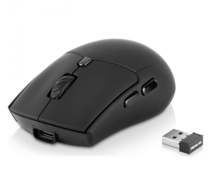 REAL-EL Мишка REAL-EL RM-460W Wireless/Bluetooth Black (EL123200048)