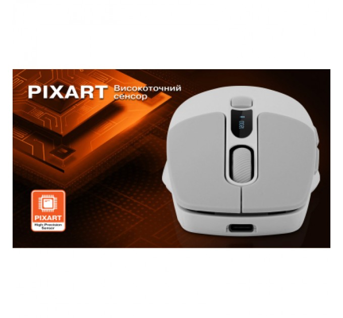 REAL-EL Мишка REAL-EL RM-480W Wireless/Bluetooth White (EL123200050)