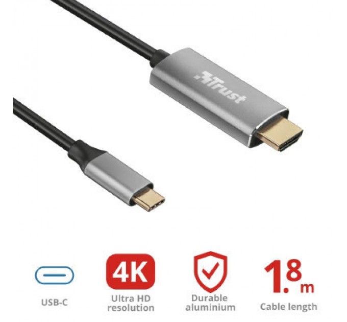Trust Перехідник Trust Calyx USB-C to HDMI Adapter Cable (23332_TRUST)