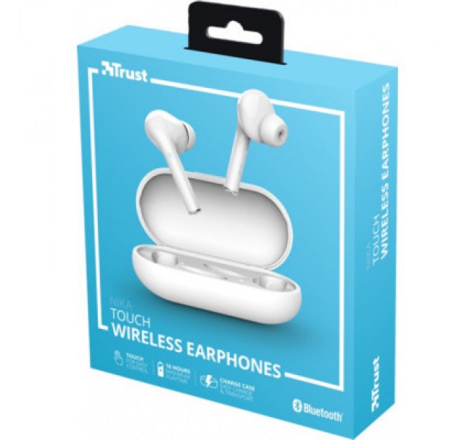 Trust Навушники Trust Nika Touch True Wireless White (23705)
