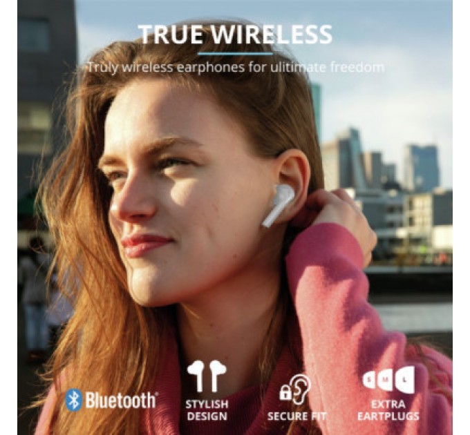Trust Навушники Trust Nika Touch True Wireless White (23705)