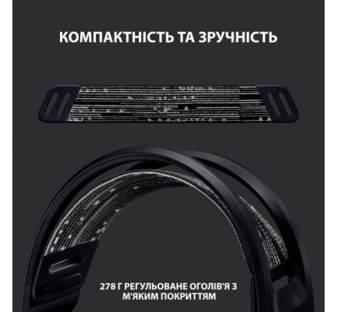 Logitech Навушники Logitech G733 Lightspeed Wireless RGB Gaming Headset Black (981-000864)