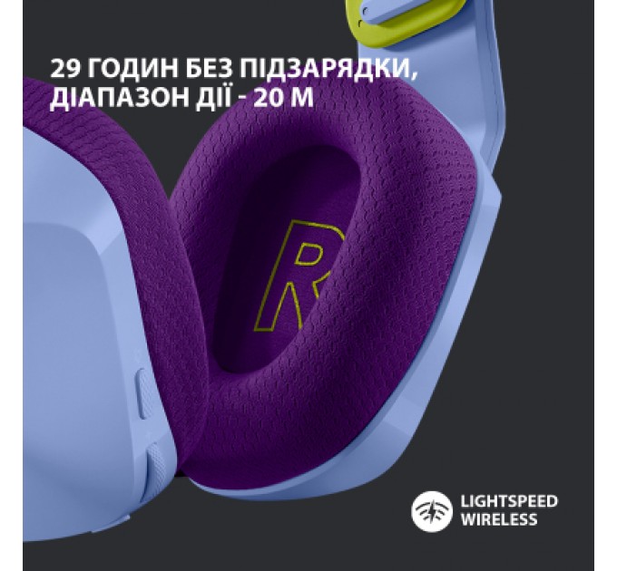 Logitech Навушники Logitech G733 Lightspeed Wireless RGB Gaming Headset Lilac (981-000890)