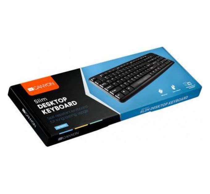 Canyon Клавіатура Canyon CNE-CKEY01-RU Black USB (CNE-CKEY01-RU)