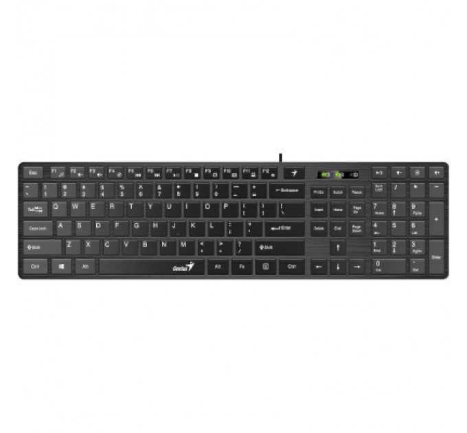 Genius Клавіатура Genius SlimStar 126 USB Black Ukr (31310017407)