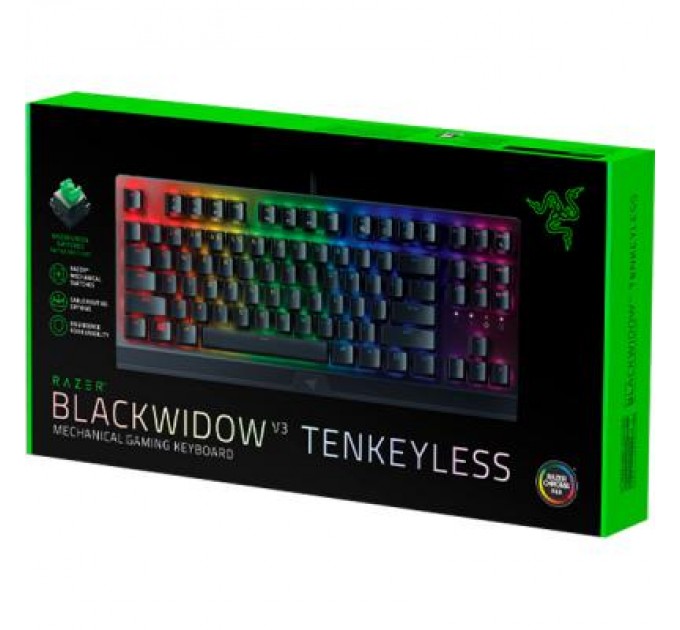 Razer Клавіатура Razer BlackWidow V3 TKL Razer Green RU (RZ03-03490700-R3R1)