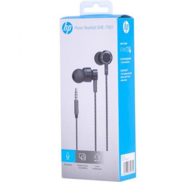 HP Навушники HP DHE-7001 Headset Black (DHE-7001)
