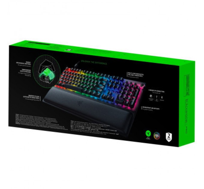 Razer Клавіатура Razer BlackWidow V3 PRO Razer Green Wireless (RZ03-03530800-R3R1)