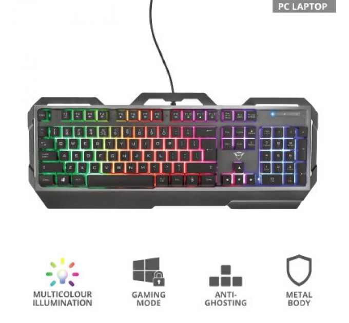 Trust Клавіатура Trust GXT 856 Torac Illuminated Black (23577)