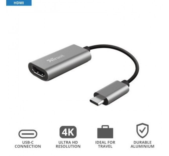 Trust Перехідник Trust USB-C to HDMI Adapter (23774)