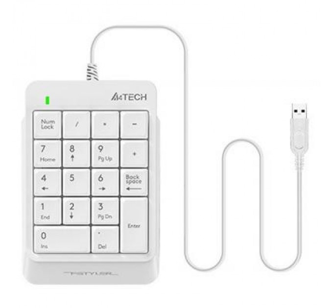 A4Tech Клавіатура A4Tech K13P Fstyler Numeric Keypad White (FK13P (White))