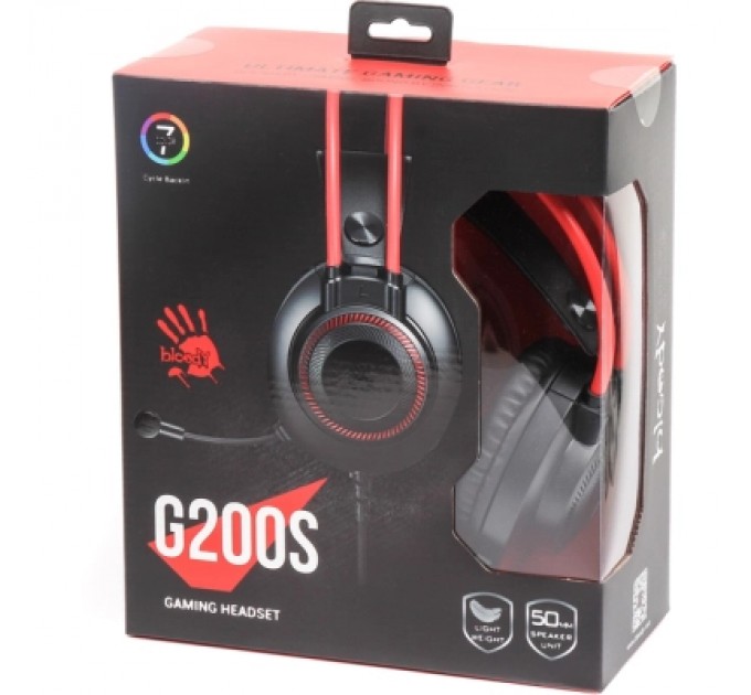 A4Tech Навушники A4Tech Bloody G200S Black+Red