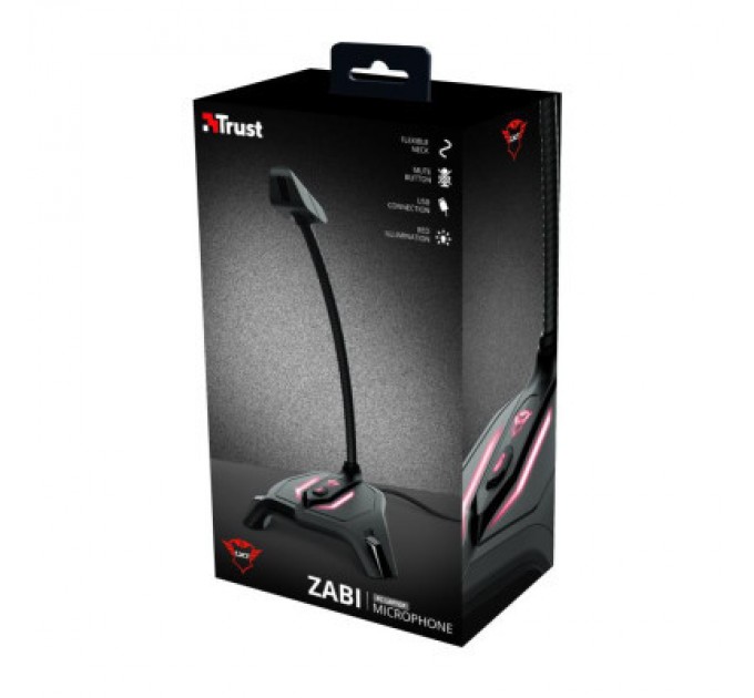 Trust Мікрофон Trust GXT 215 Zabi LED-Illuminated USB Gaming Black (23800)