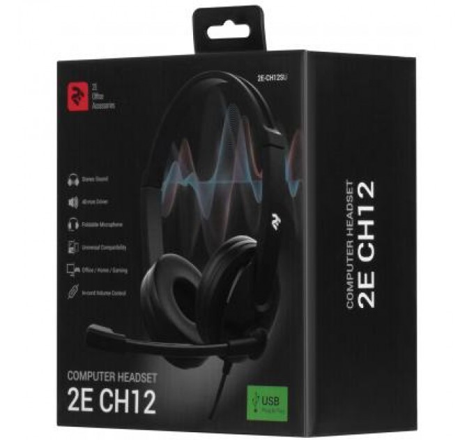 2E Навушники 2E CH12 On-Ear USB (2E-CH12SU)