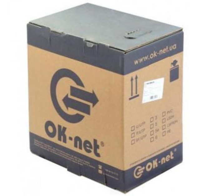 OK-Net Кабель мережевий OK-Net UTP 500м cat.5, 2 пари, зовнішній (U/UTP-cat.5) (КПП-ВП (100) 2х2х0,50 / 500)