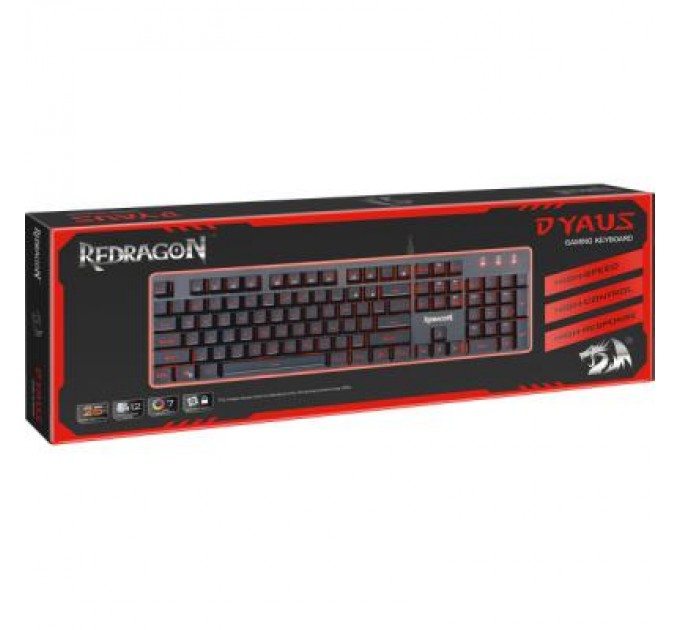 Redragon Клавіатура Redragon Dyaus USB UKR Black (77625)