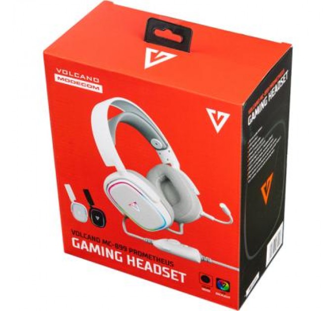 Modecom Навушники Modecom Volcano RGB Prometheus 7.1 USB White (S-MC-899-PROMETHEUS-200)