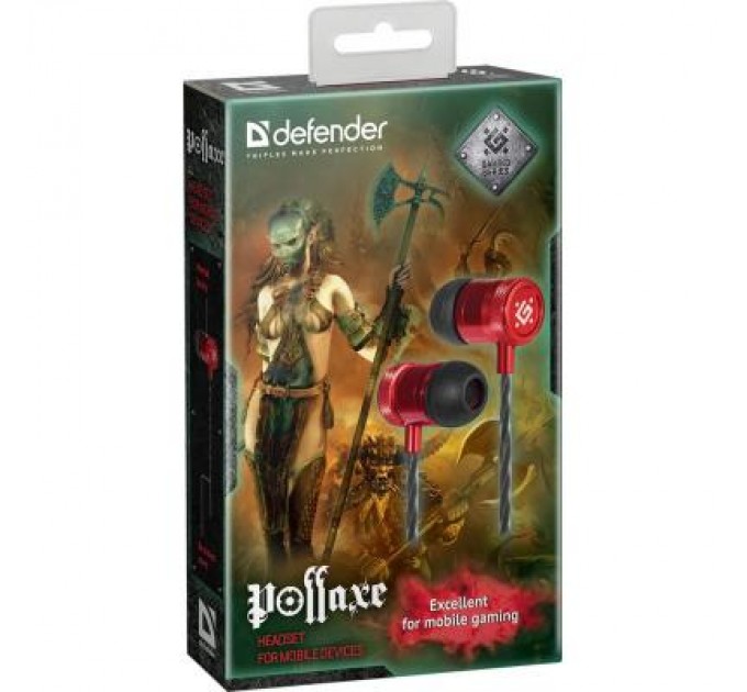 Defender Навушники Defender Pollaxe Black-Red (64453)
