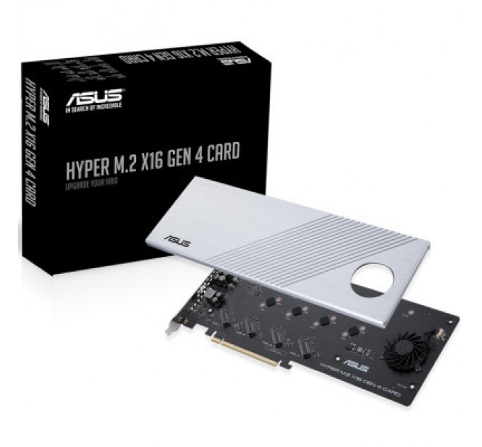 ASUS Адаптер ASUS Hyper M.2 X16 PCIe 3.0 X4 Expansion Card GEN 4 (90MC08A0-M0EAY0)