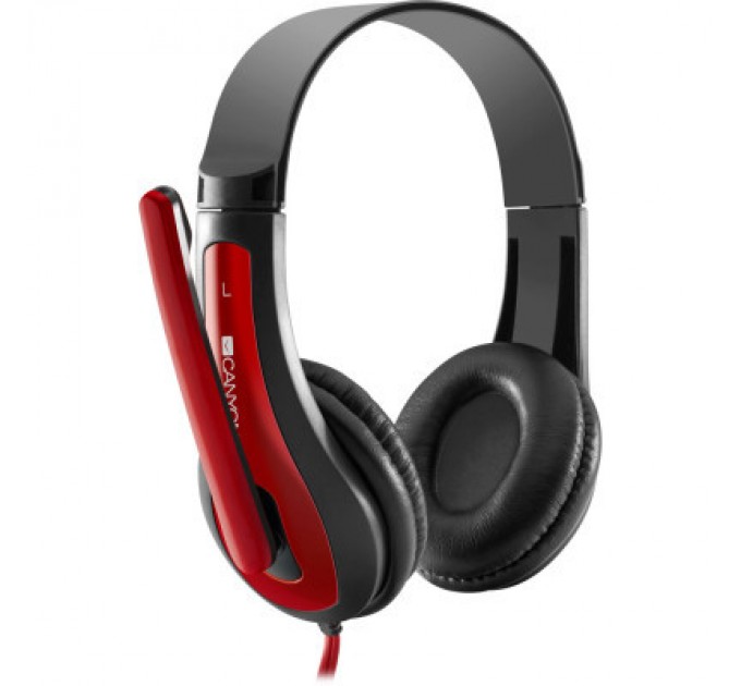 Canyon Навушники Canyon HSC-1 Black-Red (CNS-CHSC1BR)