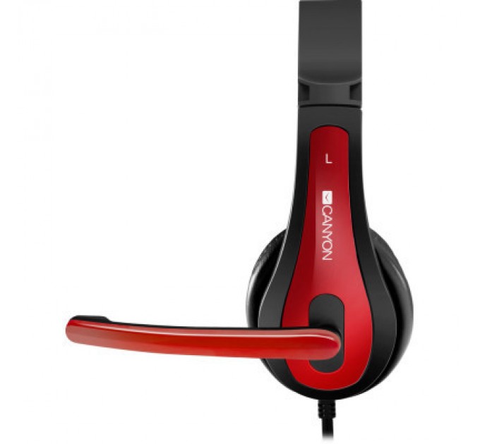 Canyon Навушники Canyon HSC-1 Black-Red (CNS-CHSC1BR)