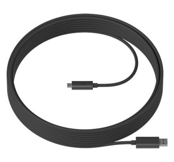 Logitech Кабель для передачі даних Logitech Strong USB 3.1 Cable 10M (939-001799)