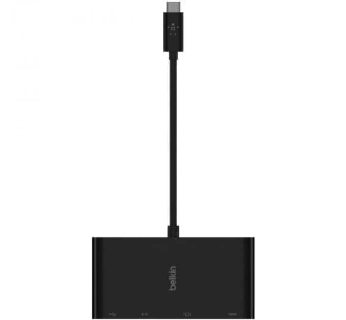 Belkin Перехідник Belkin USB-C to Ethernet, HDMI, VGA, USB-A, black (AVC005BTBK)