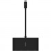 Belkin Перехідник Belkin USB-C to Ethernet, HDMI, VGA, USB-A, black (AVC005BTBK)