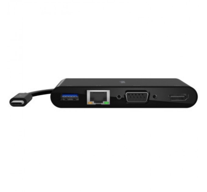 Belkin Перехідник Belkin USB-C to Ethernet, HDMI, VGA, USB-A, black (AVC005BTBK)