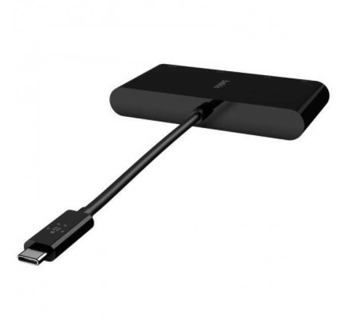 Belkin Перехідник Belkin USB-C to Ethernet, HDMI, VGA, USB-A, black (AVC005BTBK)