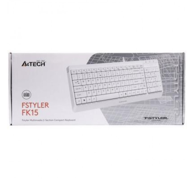 A4Tech Клавіатура A4Tech FK15 White